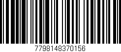 Código de barras (EAN, GTIN, SKU, ISBN): '7798148370156'