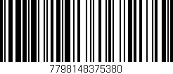 Código de barras (EAN, GTIN, SKU, ISBN): '7798148375380'