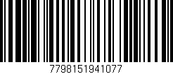 Código de barras (EAN, GTIN, SKU, ISBN): '7798151941077'