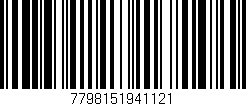 Código de barras (EAN, GTIN, SKU, ISBN): '7798151941121'