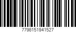 Código de barras (EAN, GTIN, SKU, ISBN): '7798151941527'