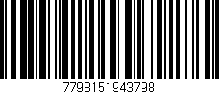 Código de barras (EAN, GTIN, SKU, ISBN): '7798151943798'