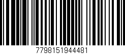 Código de barras (EAN, GTIN, SKU, ISBN): '7798151944481'
