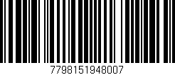 Código de barras (EAN, GTIN, SKU, ISBN): '7798151948007'