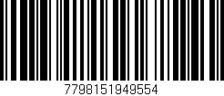 Código de barras (EAN, GTIN, SKU, ISBN): '7798151949554'