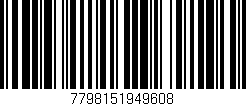 Código de barras (EAN, GTIN, SKU, ISBN): '7798151949608'
