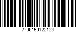 Código de barras (EAN, GTIN, SKU, ISBN): '7798159122133'