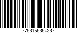 Código de barras (EAN, GTIN, SKU, ISBN): '7798159394387'