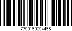 Código de barras (EAN, GTIN, SKU, ISBN): '7798159394455'