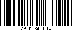Código de barras (EAN, GTIN, SKU, ISBN): '7798176420014'