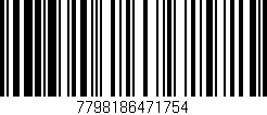Código de barras (EAN, GTIN, SKU, ISBN): '7798186471754'