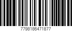 Código de barras (EAN, GTIN, SKU, ISBN): '7798186471877'