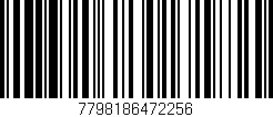 Código de barras (EAN, GTIN, SKU, ISBN): '7798186472256'