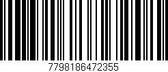 Código de barras (EAN, GTIN, SKU, ISBN): '7798186472355'