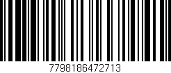 Código de barras (EAN, GTIN, SKU, ISBN): '7798186472713'