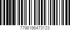 Código de barras (EAN, GTIN, SKU, ISBN): '7798186473123'