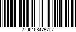 Código de barras (EAN, GTIN, SKU, ISBN): '7798186475707'