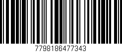Código de barras (EAN, GTIN, SKU, ISBN): '7798186477343'