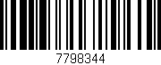 Código de barras (EAN, GTIN, SKU, ISBN): '7798344'