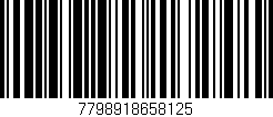 Código de barras (EAN, GTIN, SKU, ISBN): '7798918658125'