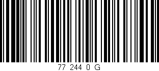 Código de barras (EAN, GTIN, SKU, ISBN): '77_244_0_G'