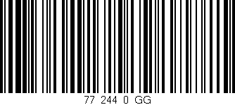 Código de barras (EAN, GTIN, SKU, ISBN): '77_244_0_GG'