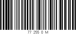 Código de barras (EAN, GTIN, SKU, ISBN): '77_255_0_M'