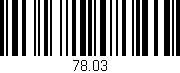 Código de barras (EAN, GTIN, SKU, ISBN): '78.03'
