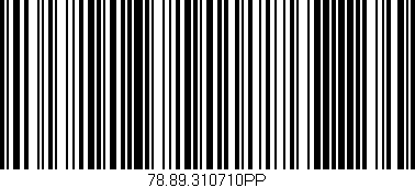 Código de barras (EAN, GTIN, SKU, ISBN): '78.89.310710PP'