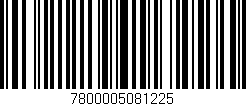 Código de barras (EAN, GTIN, SKU, ISBN): '7800005081225'