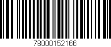Código de barras (EAN, GTIN, SKU, ISBN): '78000152166'