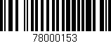 Código de barras (EAN, GTIN, SKU, ISBN): '78000153'