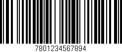 Código de barras (EAN, GTIN, SKU, ISBN): '7801234567894'