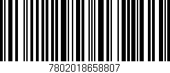Código de barras (EAN, GTIN, SKU, ISBN): '7802018658807'