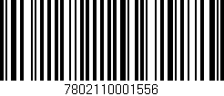 Código de barras (EAN, GTIN, SKU, ISBN): '7802110001556'