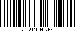 Código de barras (EAN, GTIN, SKU, ISBN): '7802110840254'