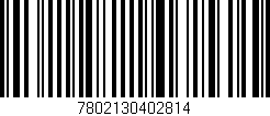 Código de barras (EAN, GTIN, SKU, ISBN): '7802130402814'