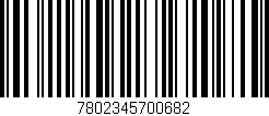 Código de barras (EAN, GTIN, SKU, ISBN): '7802345700682'