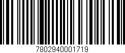 Código de barras (EAN, GTIN, SKU, ISBN): '7802940001719'