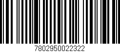 Código de barras (EAN, GTIN, SKU, ISBN): '7802950022322'