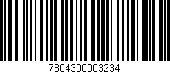 Código de barras (EAN, GTIN, SKU, ISBN): '7804300003234'