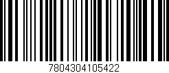 Código de barras (EAN, GTIN, SKU, ISBN): '7804304105422'