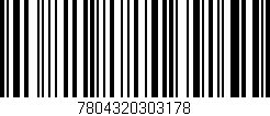 Código de barras (EAN, GTIN, SKU, ISBN): '7804320303178'