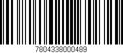 Código de barras (EAN, GTIN, SKU, ISBN): '7804338000489'