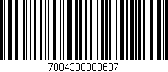 Código de barras (EAN, GTIN, SKU, ISBN): '7804338000687'