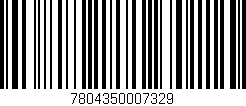 Código de barras (EAN, GTIN, SKU, ISBN): '7804350007329'
