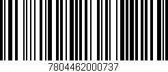Código de barras (EAN, GTIN, SKU, ISBN): '7804462000737'