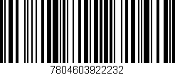 Código de barras (EAN, GTIN, SKU, ISBN): '7804603922232'
