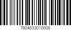 Código de barras (EAN, GTIN, SKU, ISBN): '7804633010008'