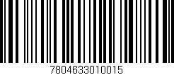 Código de barras (EAN, GTIN, SKU, ISBN): '7804633010015'